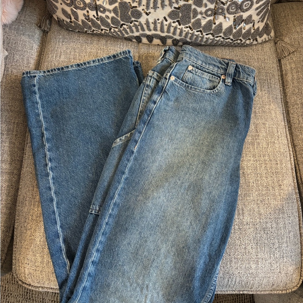 Never worn We The Free Tinsley Baggy High-Rise Jeans